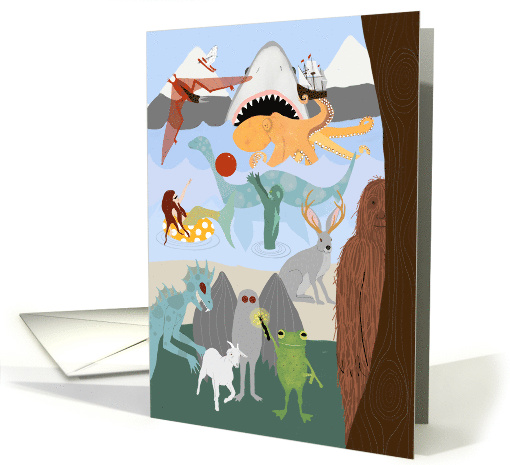 Cryptid Creatures Congratulations card (1677050)