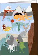 Cryptid Creatures Congratulations card