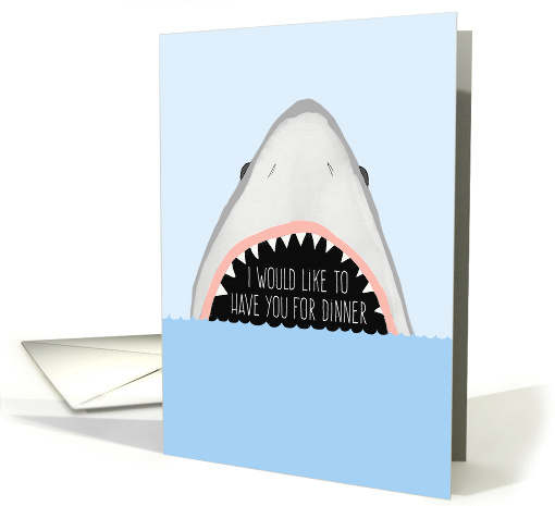 Funny Shark Dinner Party Invitation card (1684186)