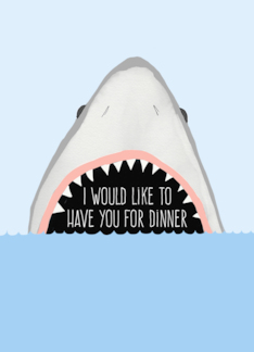 Funny Shark Dinner...
