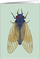Cicadas Blank Note card