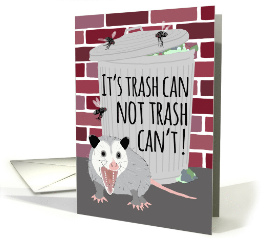 Funny Opossum Encouragement card (1686794)