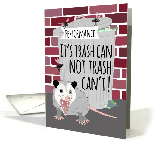 Funny Opossum Good Luck on Your Performance card (1688612)