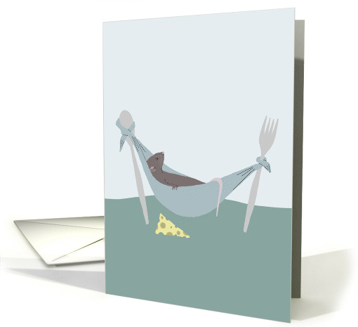 Rat Napping Retirement Announcement card (1759156)