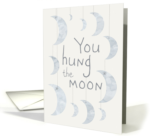 You Hung the Moon Thank You card (1780914)