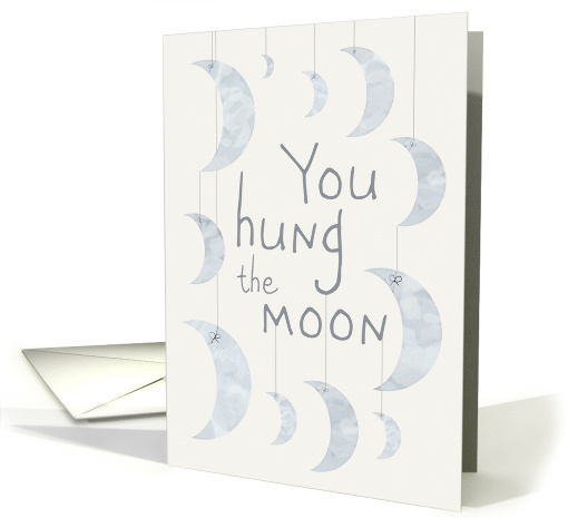 You Hung the Moon Thank You card (1780914)