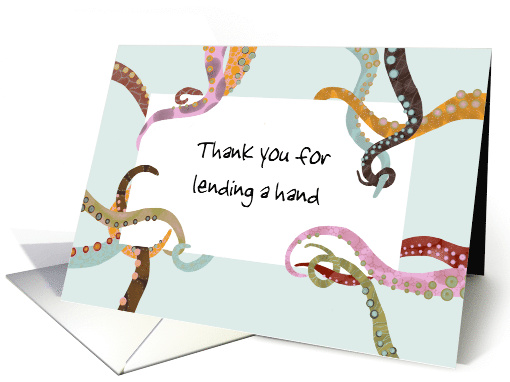 Customizable Octopus Thank You Blank Inside card (1839398)
