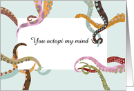 Customizable Octopus Blank card