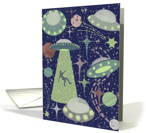Funny Alien Abduction Was Unable to Attend Apology card (1901658)