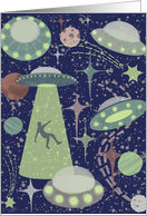 Funny Alien Abduction Miss You card