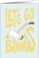 Seagull Go Bananas Party Invitation card