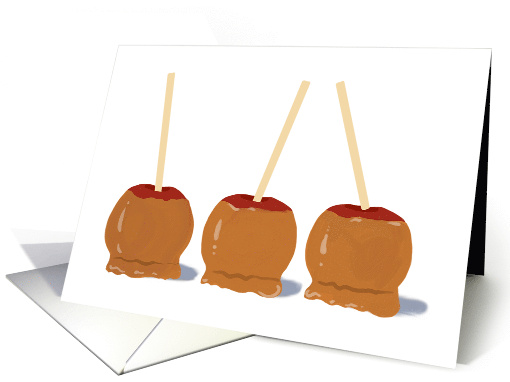 Caramel Apples Blank Note card (1933818)