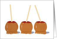 Caramel Apples Blank Note card