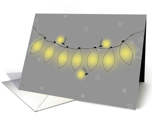 Firefly, Light String Blank Note card (993141)