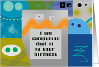 Robot Happy Birthday Card