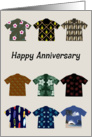 Happy Anniversary with aloha shirts card