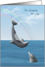 Dolphin Jumping for Joy, Head over heels in love card