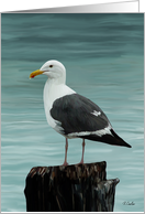 Note card sea gull card
