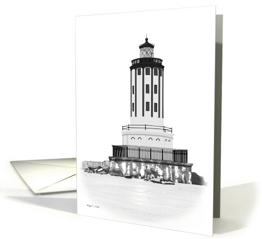 Angels Gate Lighthouse Note card (1061881)