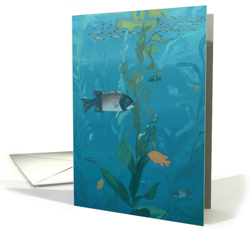 Kelp Forest Note card (1061885)