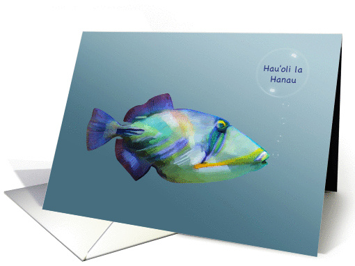 Happy birthday card with humuhumu fish card (974991)
