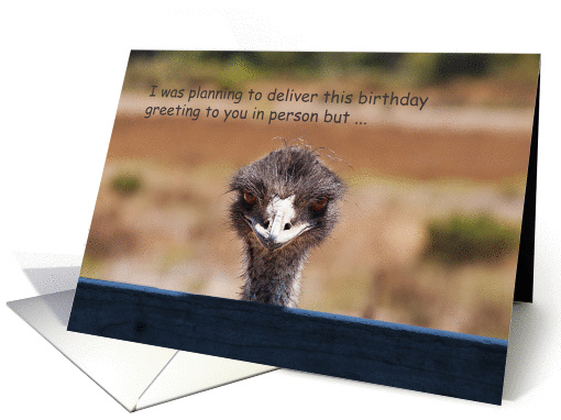 Birthday greetings from the emu card (987097)