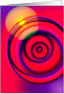 Circular abstract designed card