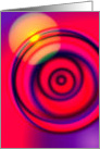 Circular abstract designed card