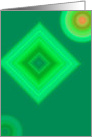Abstract designed card in green card
