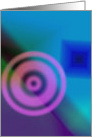 Circle in purple card