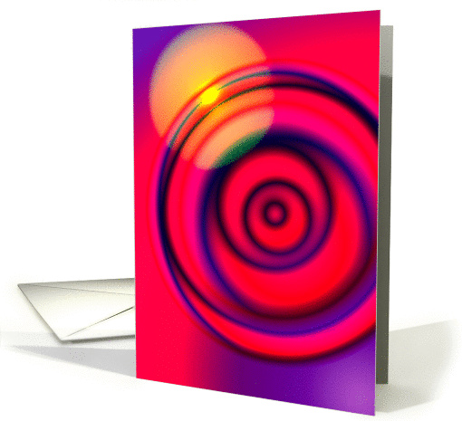 Circular abstract designed card (977663)