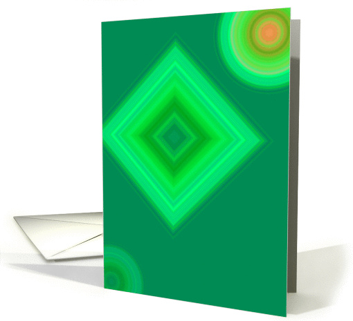 Abstract designed card in green card (977667)