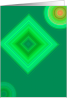 Abstract designed card in green card