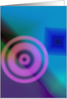 Circle in purple card