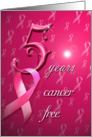 5 year Cancer Survivor Party Invitation card