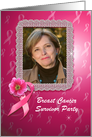 Cancer Survivor photo card Invitation card