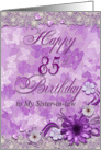 Sister-in-law 85th Birthday Card