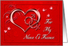 Valentine’s Heart Card for niece&fiance card