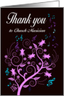 Thank you to church musician card