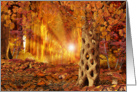 Enchanted Autumn Forest Card