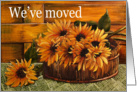 Country Style Sunflower Moving House Announcement Card