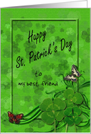 St. Patrick’s Customized Green Card for friend card