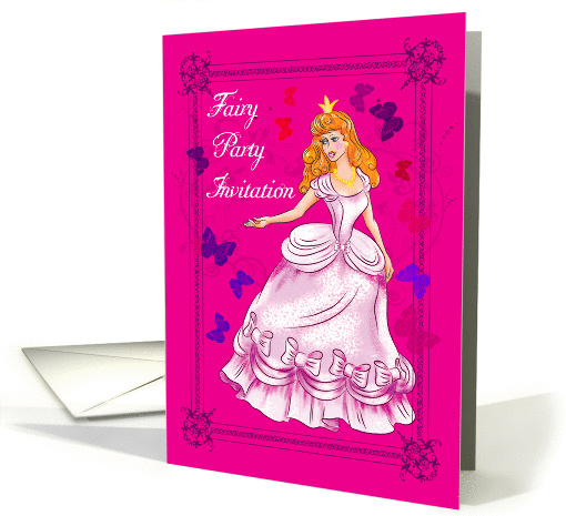 Fairy Party Birthday Invitation card (1015817)