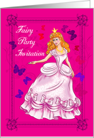 Fairy Party Birthday Invitation card