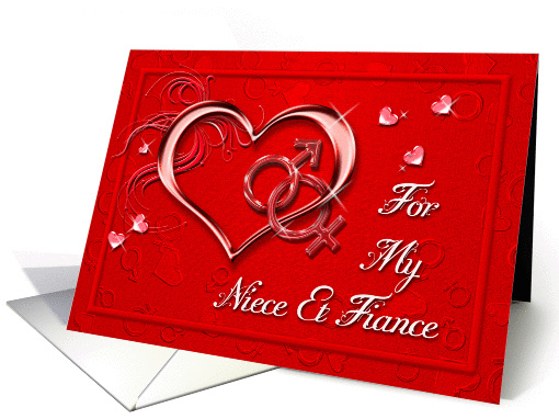 Valentine's Heart Card for niece&fiance card (1019163)