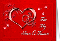 Valentine’s Heart Card for niece&fiance card