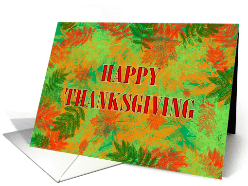 Leaf skeletons background Thanksgiving card (1023865)