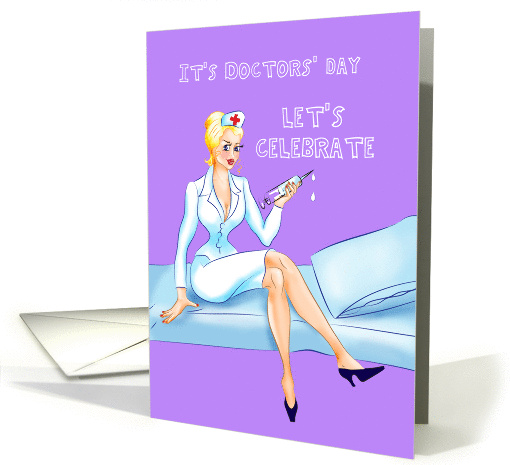 Sexy nurse National Doctors' Day card (1038807)