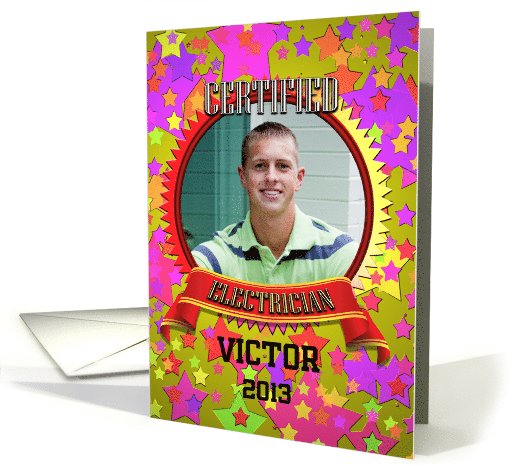 Certified Electrician Congratulation Photo card (1045959)