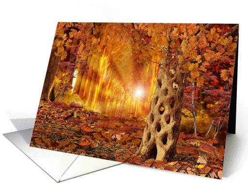 Enchanted Autumn Forest card (1074724)